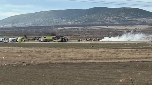 Isparta'da askeri helikopter düştü