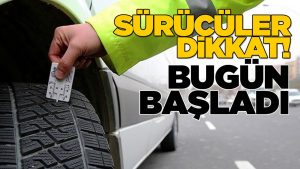 Kış lastiği dönemi başladı