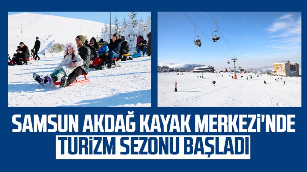 Samsun Akdağ Kayak Merkezi'nde turizm sezonu başladı