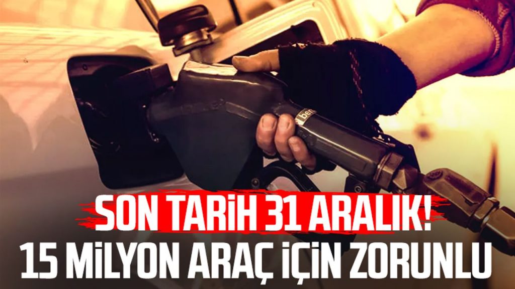 Son tarih 31 Aralık! 15 milyon araç için zorunlu