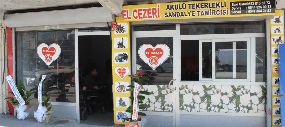 Cizre'de engelli araçlarının bakımı için tamirhane açıldı