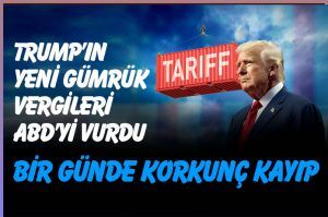 Trump'ın yeni gümrük vergileri Amerika'yı vurdu.. Bir günde korkunz kayıp