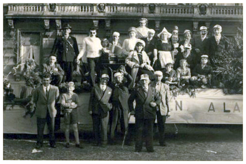 Première photo de groupe des "Djoyeux Cooytais" en 1957