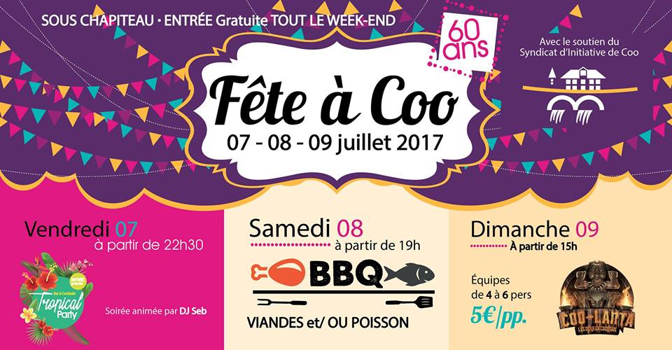 Affiche Fête à Coo 2017