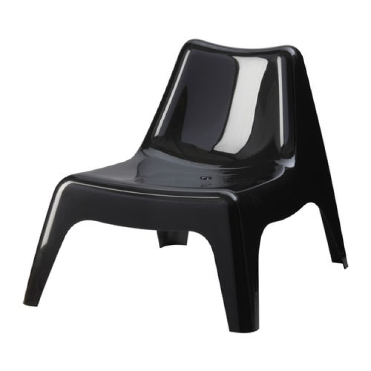 Lounge stoel zwart