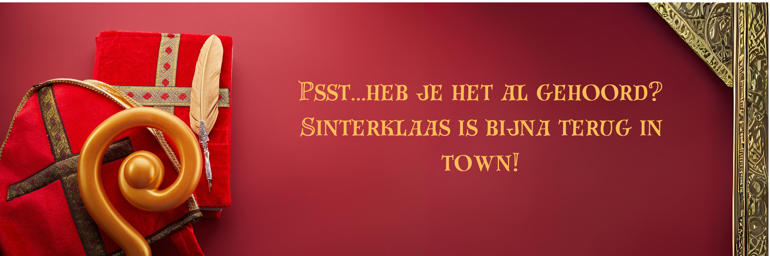 Sinterklaas is bijna in het land