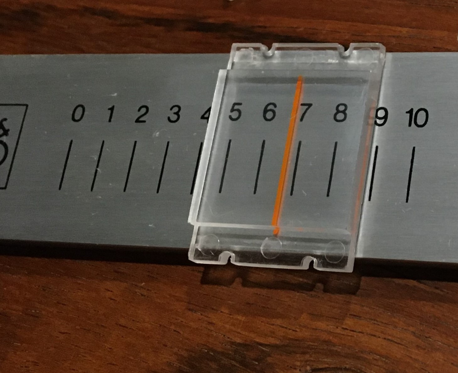 Sliding pointer window separate