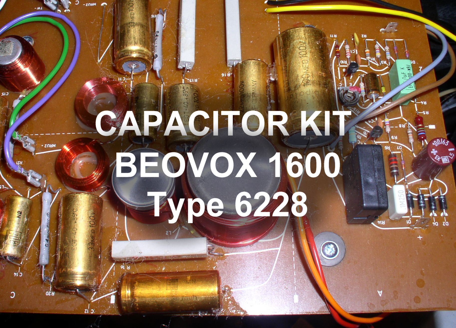 Capacitor kit Beovox 1600 (Type 6228)