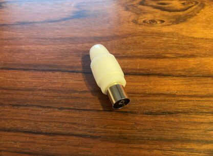 Female coax antenna plug 75 ohms straight