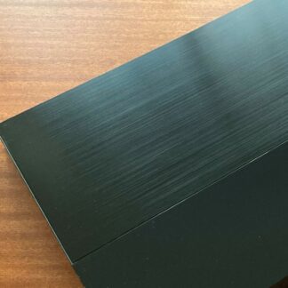 Top Plate for dust cover - Black brushed anodized aluminium