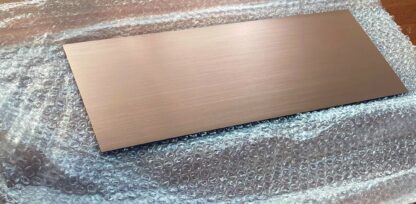 Top Plate for dust cover - Rosegold color brushed anodized aluminium - Image 4