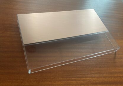 Top Plate for dust cover - Rosegold color brushed anodized aluminium - Image 6