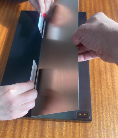 Top Plate for dust cover - Rosegold color brushed anodized aluminium - Image 8