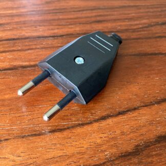 Mains Power Plug EURO type Black