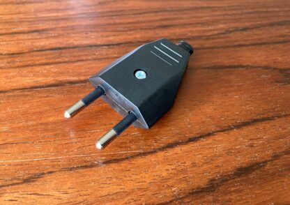 Mains Power Plug EURO type Black