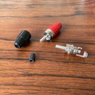 Pair of male RCA plugs red/black