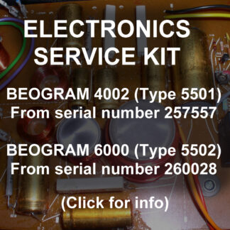 Electronic service kit Beogram 4002 (5501) Beogram 6000 (5502) some versions - Read!