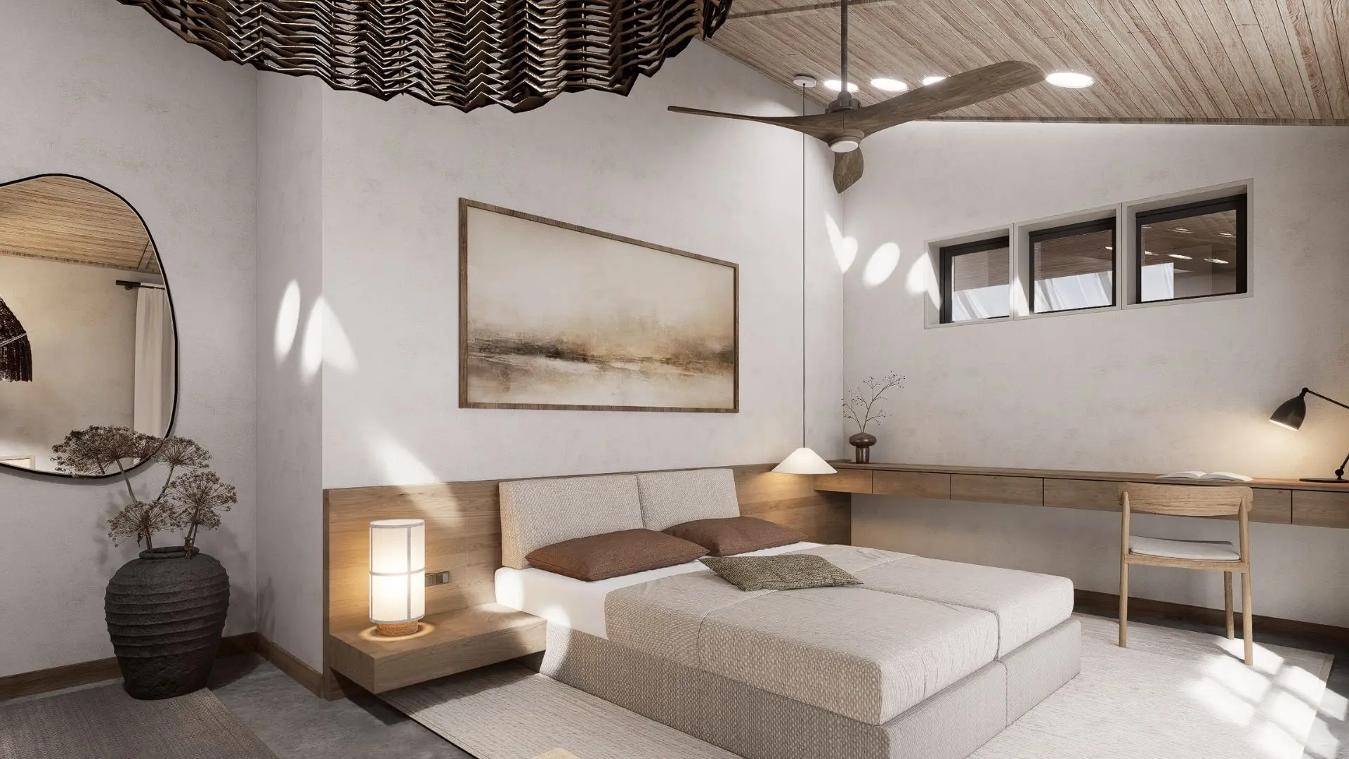 hospitality interior design and architecture render