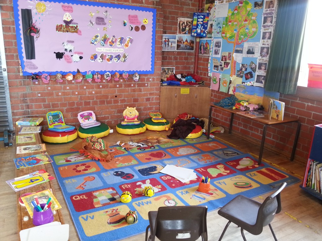 Our indoor pre-school space at Dodleston Village Hall