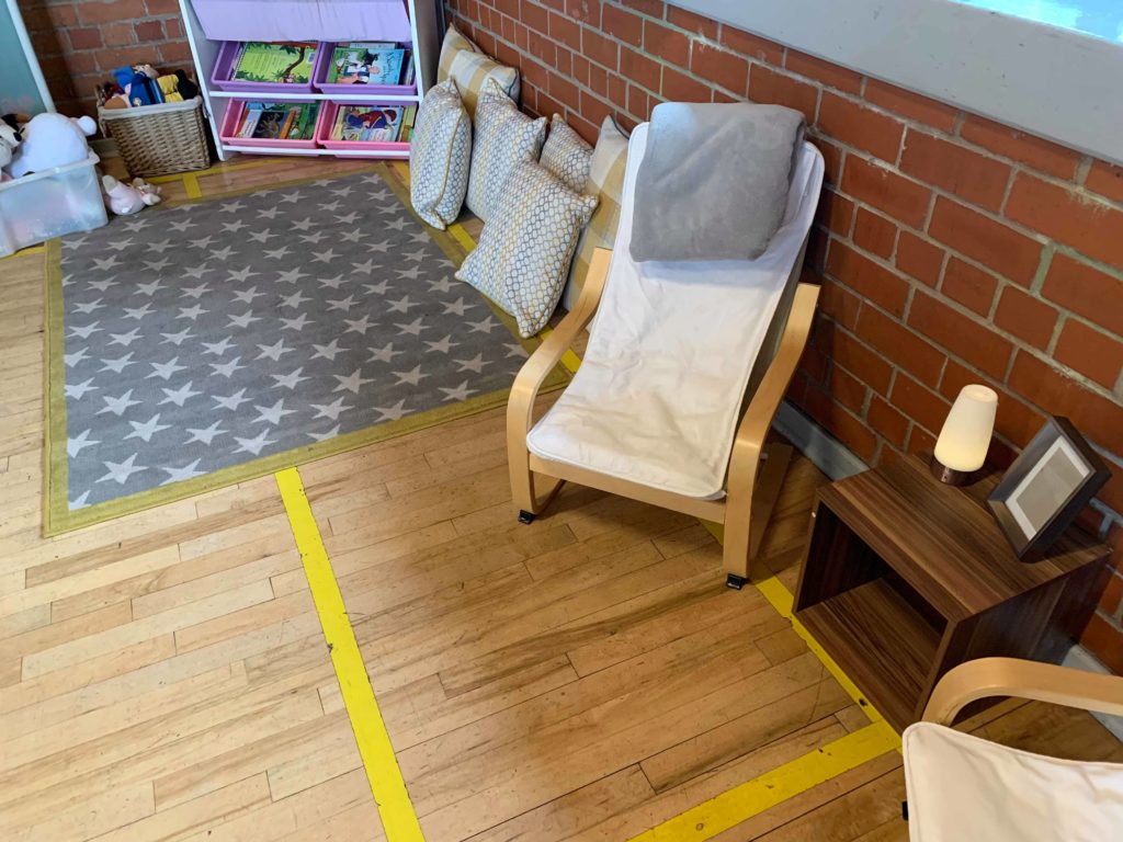 Our reading corner at the pre-school
