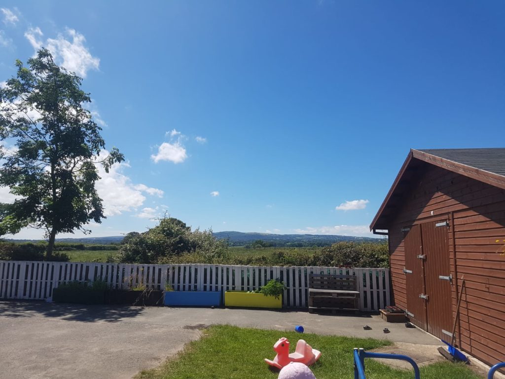 Views of the Welsh hills from Dodleston Pre-School