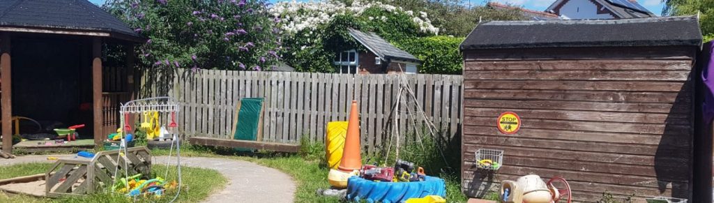 Dodleston Pre-School's outside play area