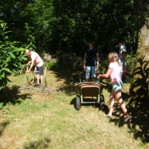 hout voor de steenoven