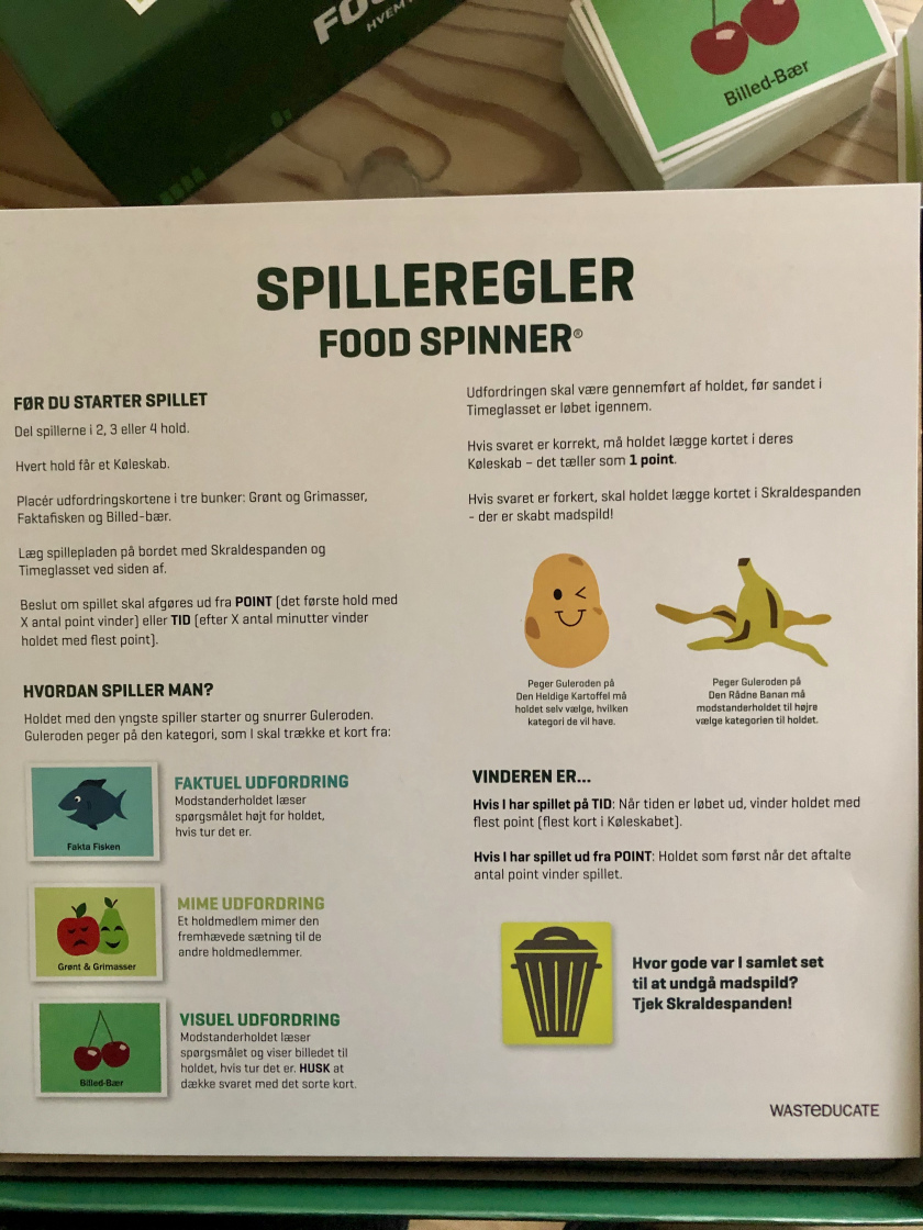 Food Spinner - Brætspil om madspild - Fra 7 år.