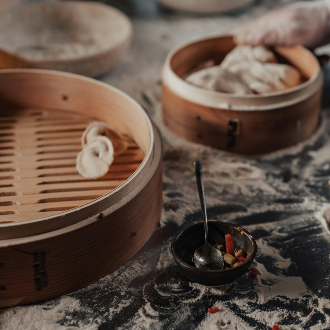 Bao med pulled chicken | Domestic Science Bambus damper | Domestic Science
