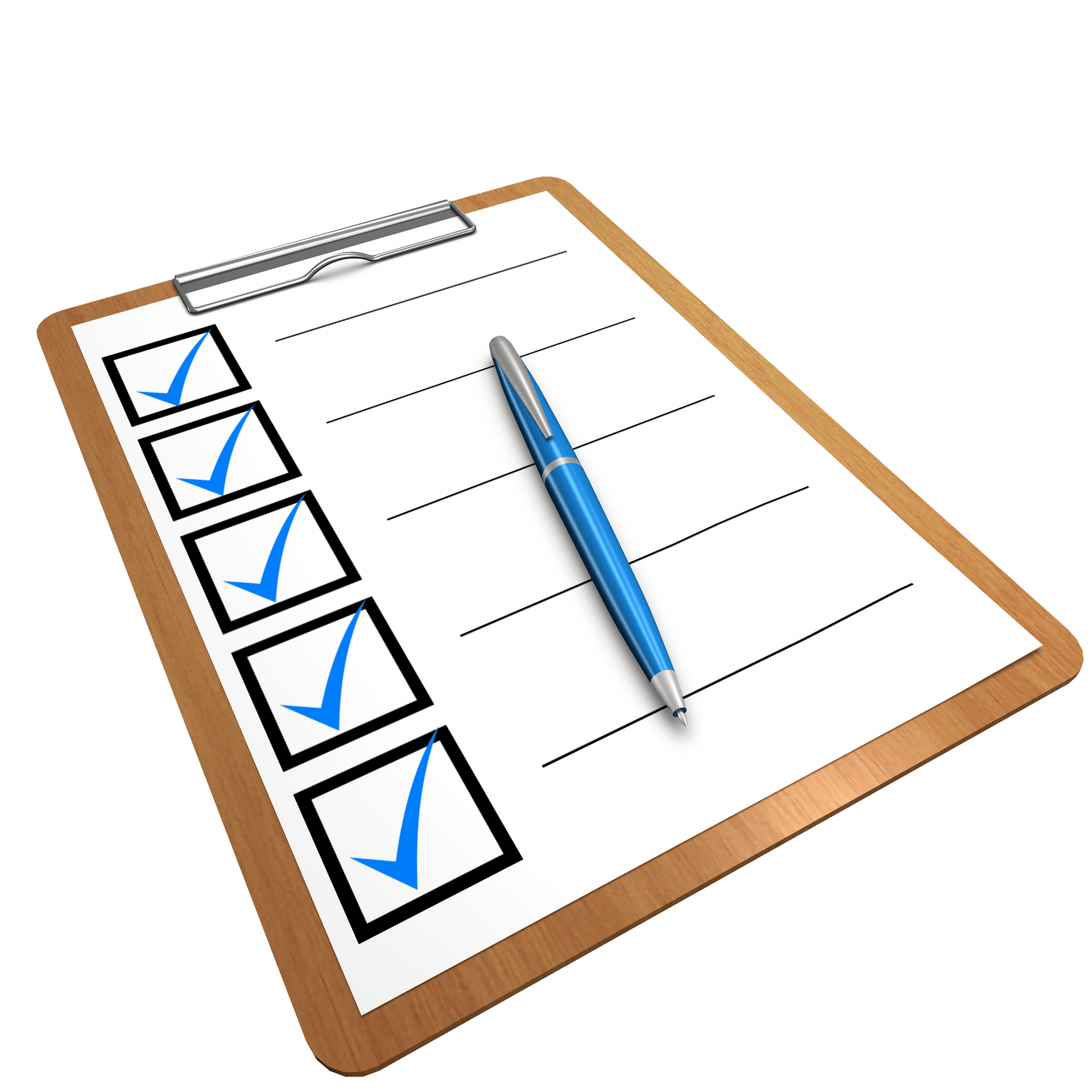 checklist formulier