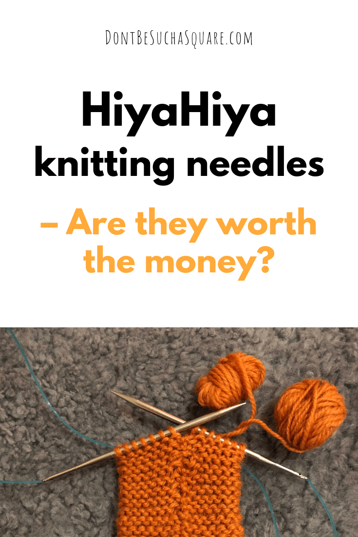 Interchangeable knitting needles. Are HiyaHiya knitting needles worth the money? Please pin this image to Pinterest!