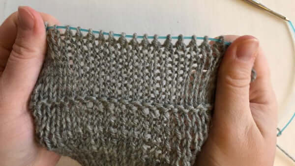 Trouble shooting Stockinette Stitch | If your stitches look too big, your tension is to loose. Try a smaller pair of needles.