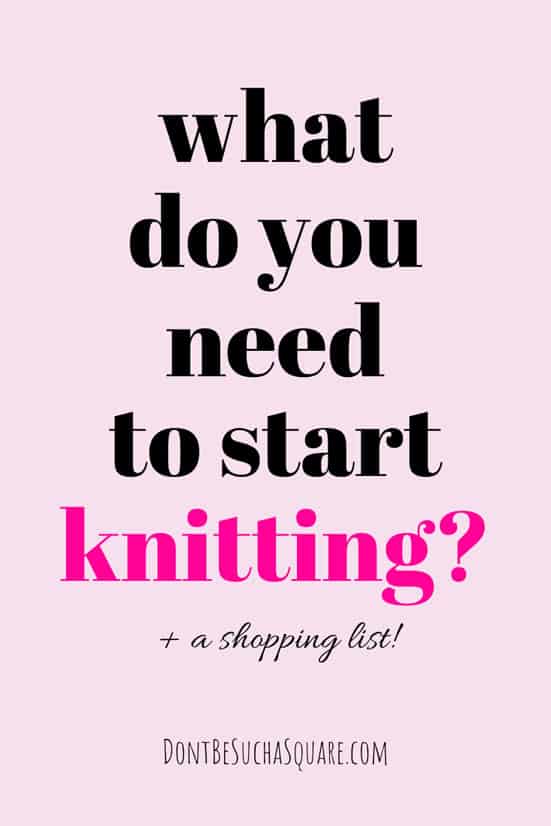 What do you need to start knitting? Five supplies is all you need to get started, and I bet you already have some of them around your house! #Knitting #KnittingTools #KnittingSupplies