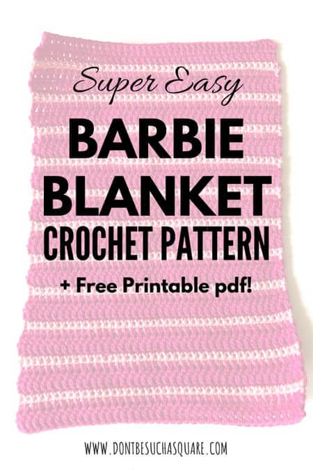 barbie doll blanket