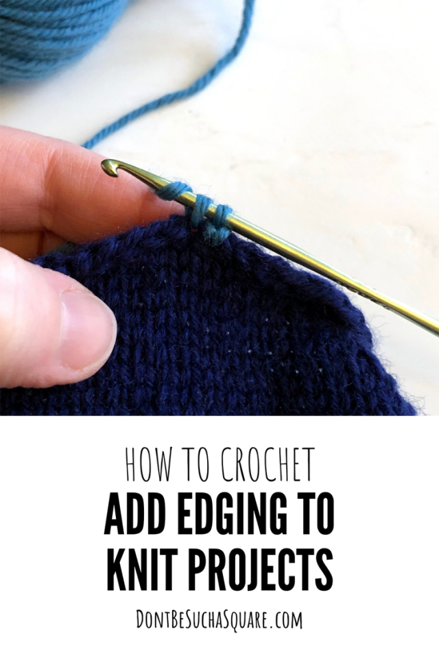 How to Crochet: Add edging to knit projects #Crochet #CrochetEdges #Knitting
