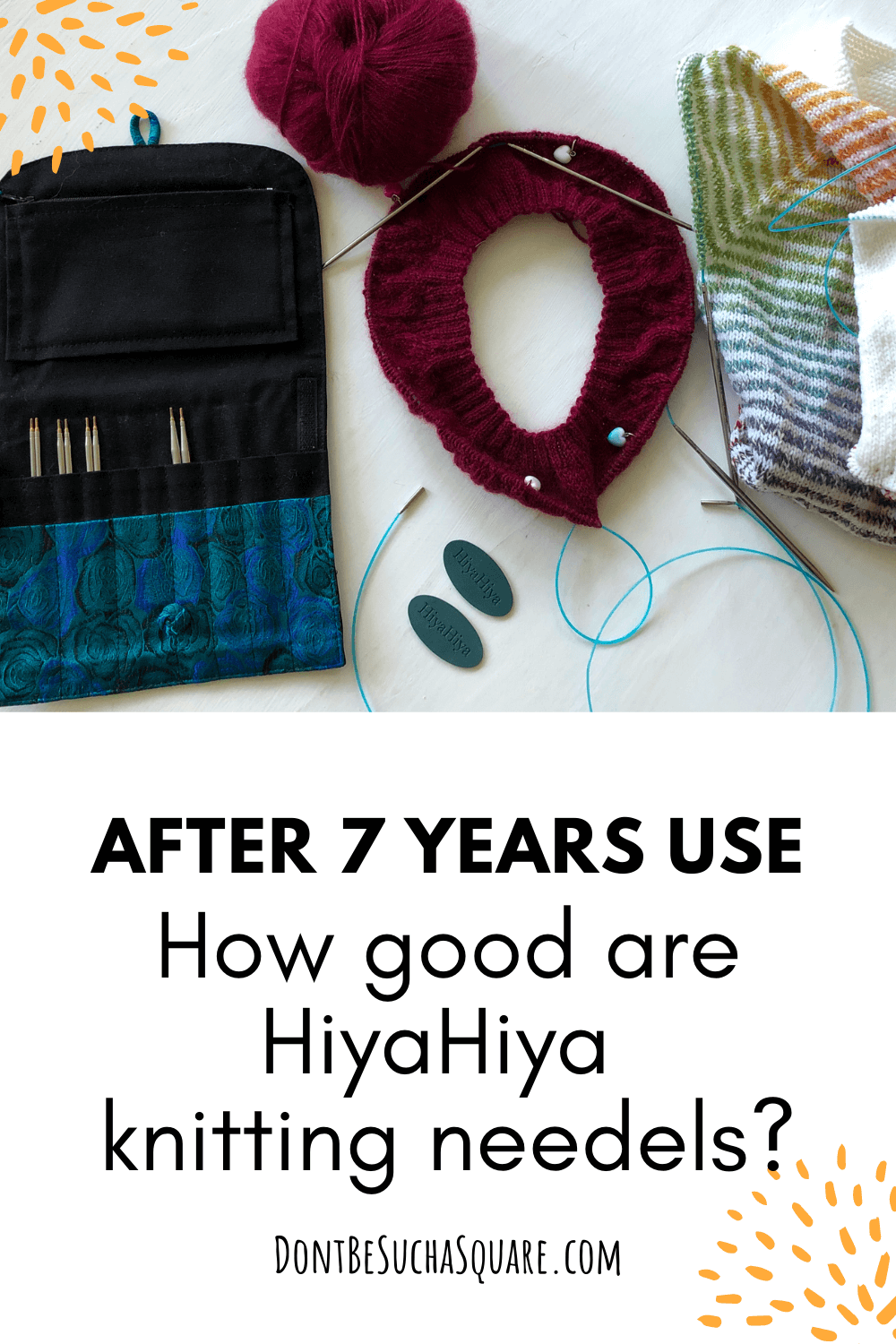 Review: HiyaHiya Interchangeable Knitting needle set. I have been knitting with this set of needles since 2014 (that's over 7 years!) 