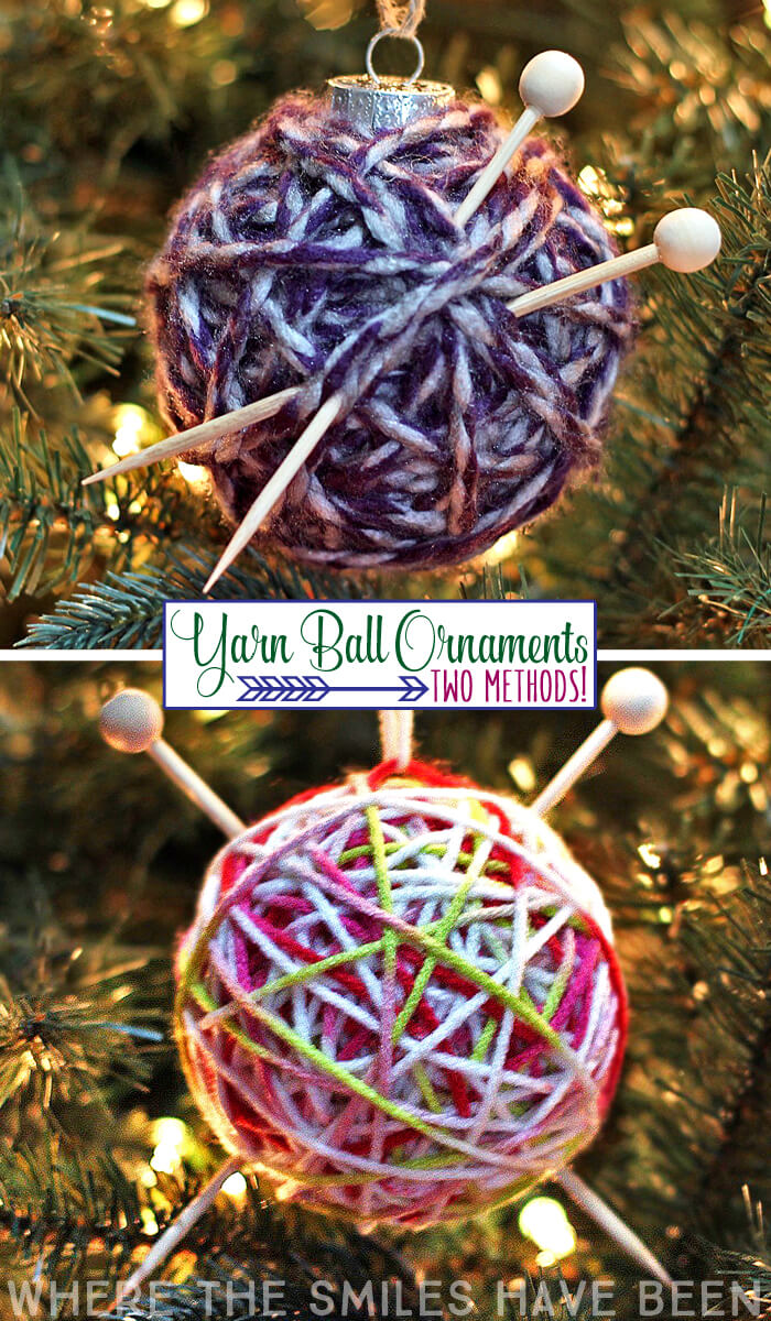 How To Make Yarn Wrapped Green Balls - Champagne and Sugarplums