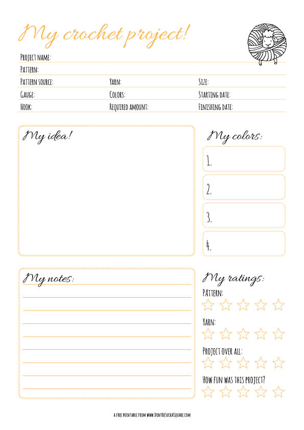 The Ultimate FREE Printable Crochet Planner YOU NEED - Today!