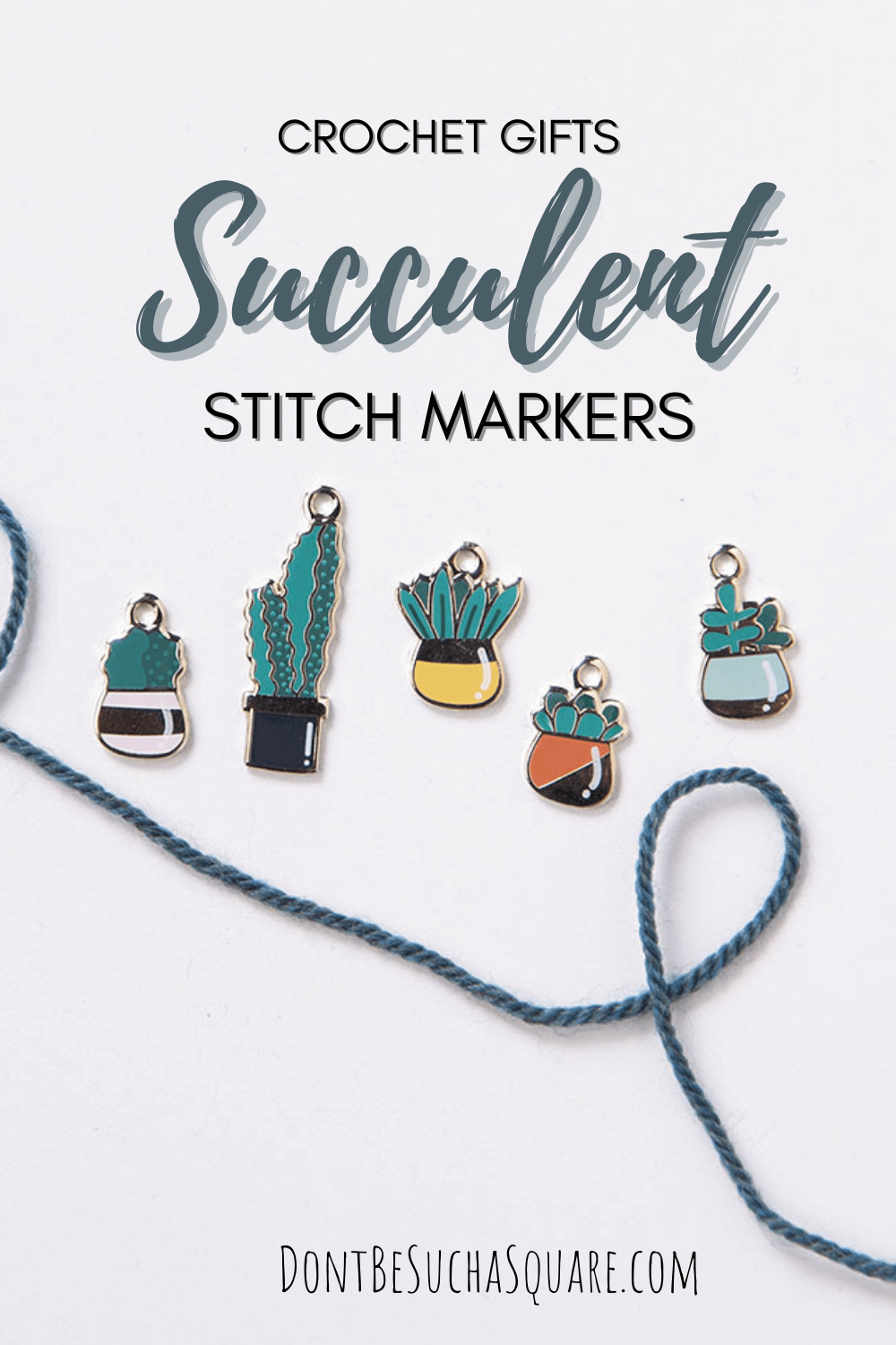 gifts for crocheters succulent stitch markers