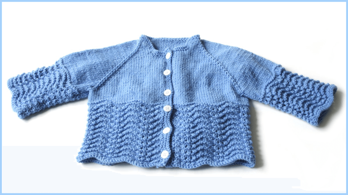 Free knitting pattern: Hatchling baby cardigan