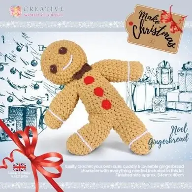 Gingerbread Man Amigurumi Kit – Mary Maxim