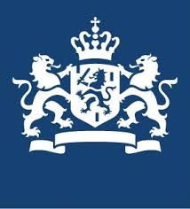 Min van Justitie blauwe logo