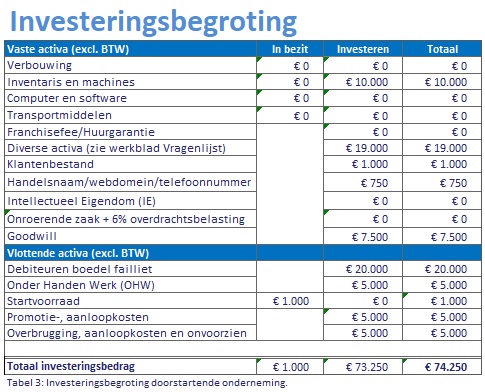 investeringsbegroting