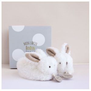 chaussons lapin bonbon