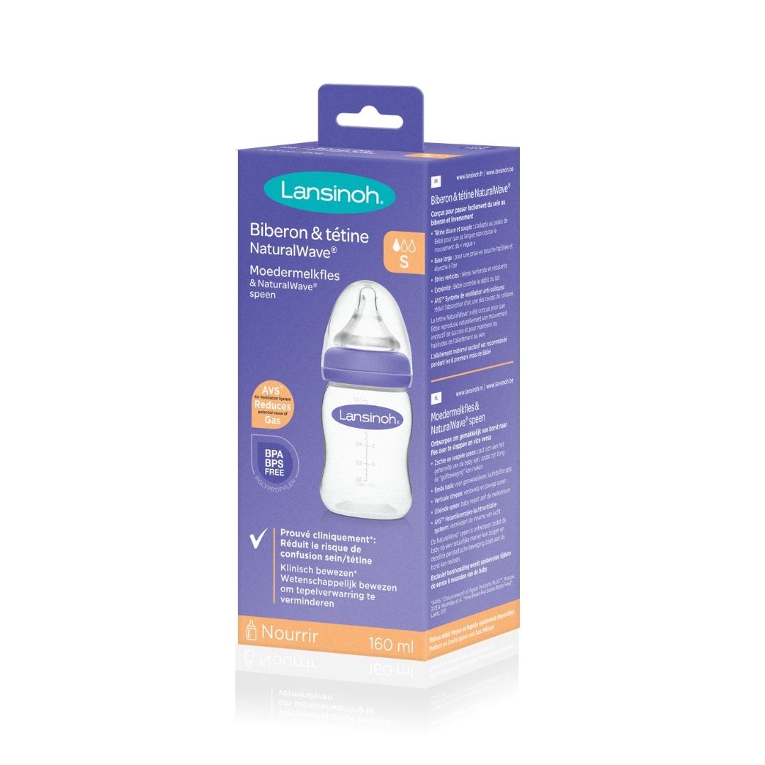 Biberon Natural Wave LANSINOH | Dorlotine | box grossesse et bébé