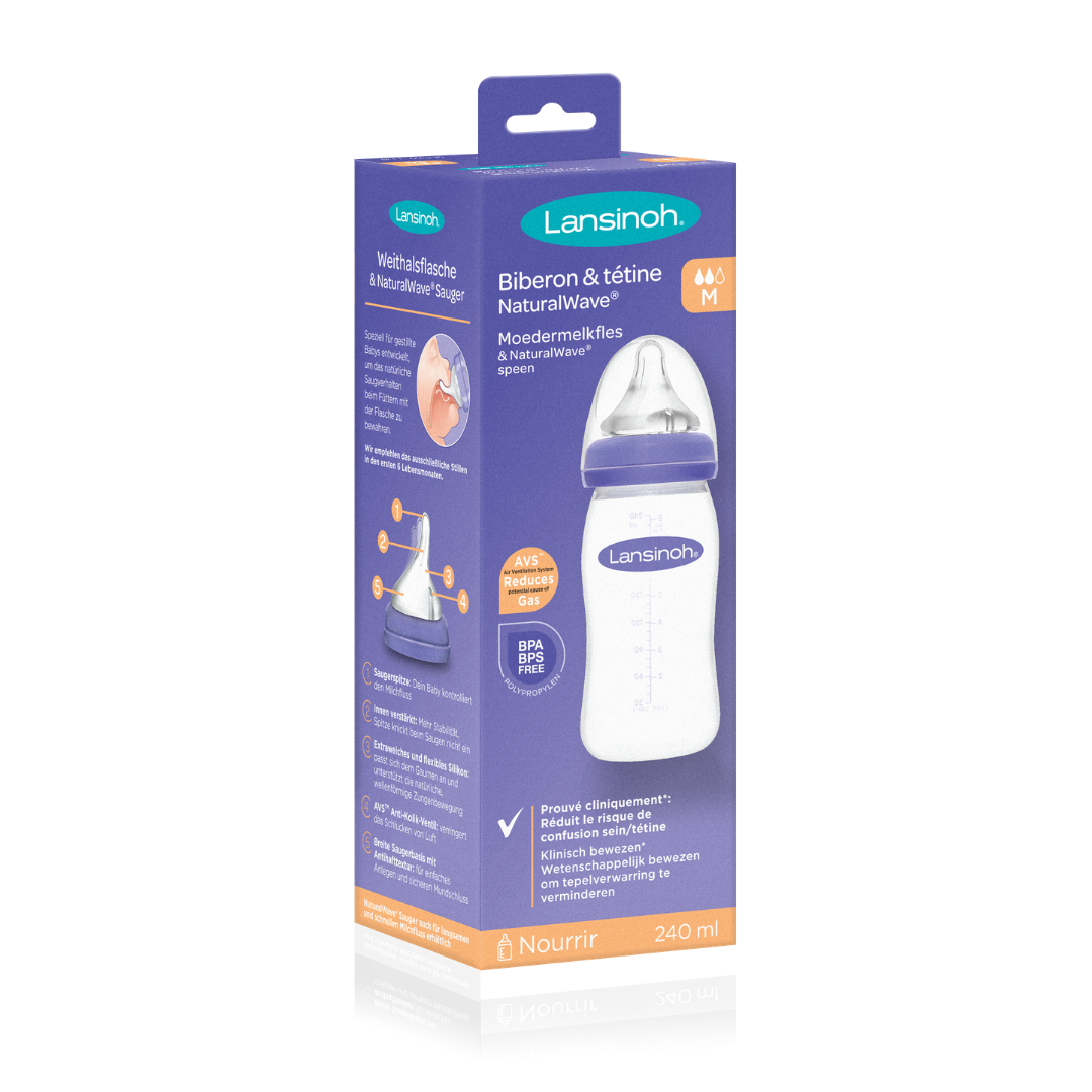 Lansinoh® Biberon avec tétine Natural Wave® 2x160 ml - Redcare Pharmacie