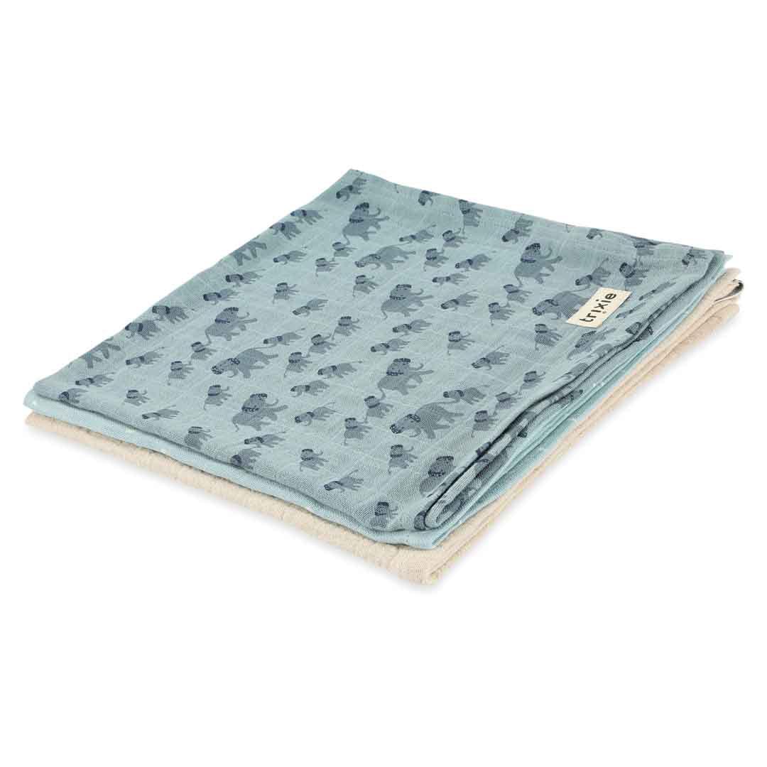 Langes en mousseline 3-pack mix | 55x55cm -Elephant trixie
