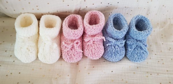 chaussons-crochet-bébé