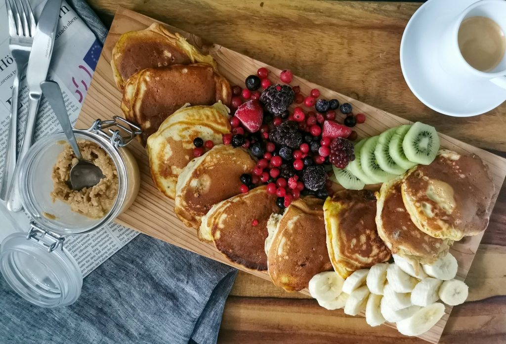 Bananen Pancakes Frühstück