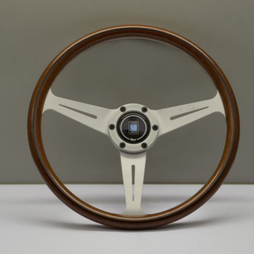 NARDI STEERING WHEEL 360MM WOODEN SILVER